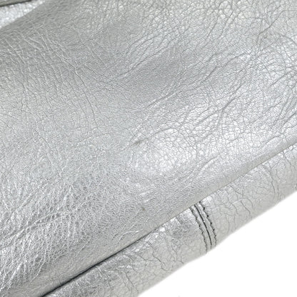 Balenciaga Silver Lambskin The First 2way Shoulder Handbag