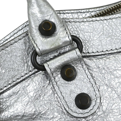 Balenciaga Silver Lambskin The First 2way Shoulder Handbag