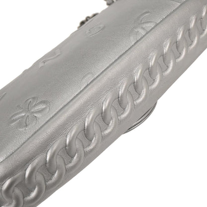 Chanel Silver Calfskin Icon Shoulder Bag