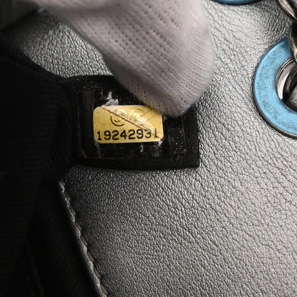 Chanel Silver Calfskin Icon Shoulder Bag