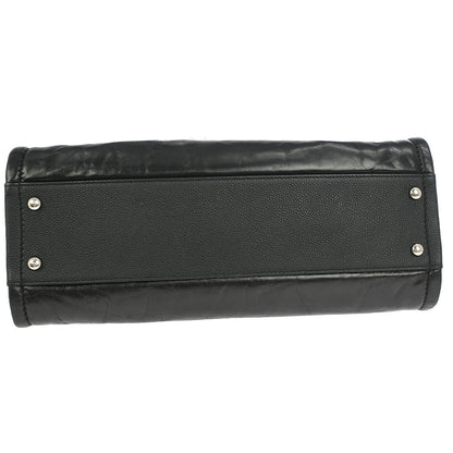 Chanel Black Calfskin Small Deauville Tote Bag