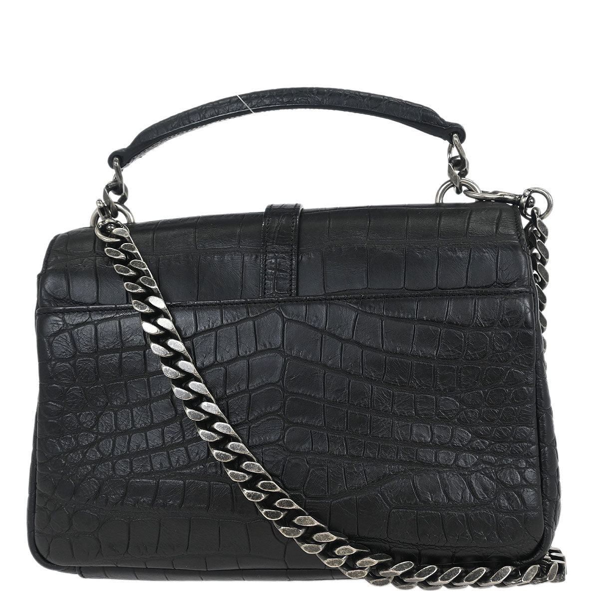Saint Laurent * Black College 2way Shoulder Handbag