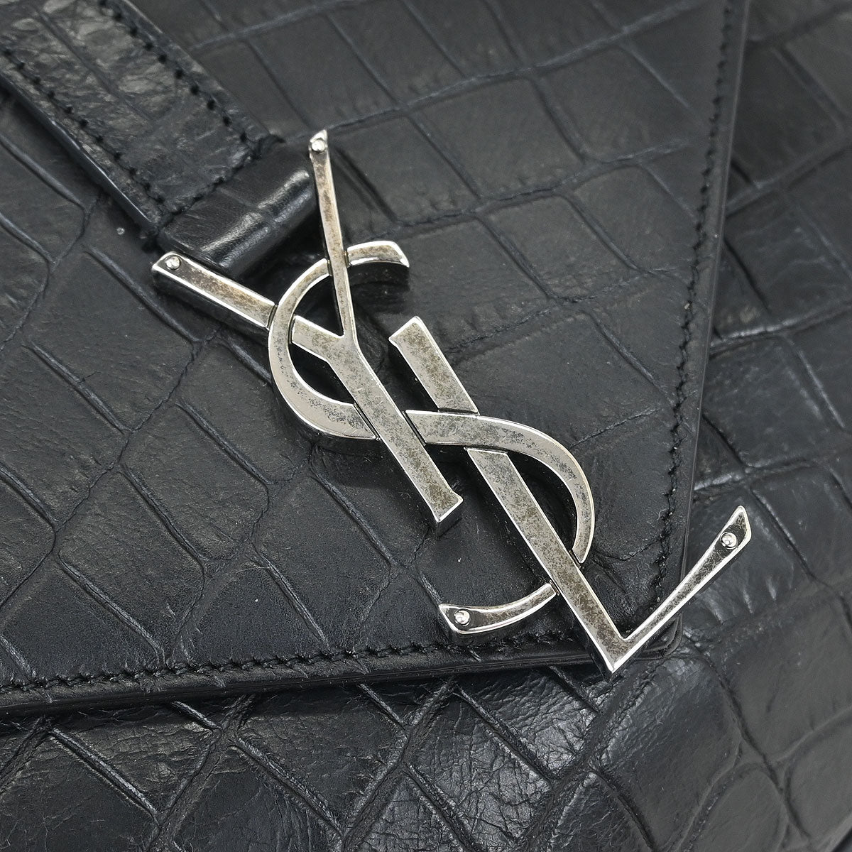 Saint Laurent * Black College 2way Shoulder Handbag