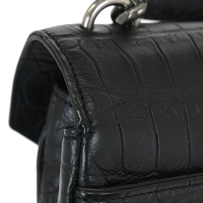 Saint Laurent * Black College 2way Shoulder Handbag