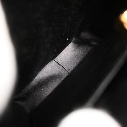 Chanel Black Satin Lace Handbag