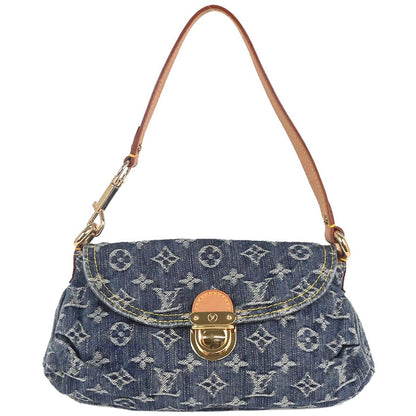Louis Vuitton Blue Monogram Denim Mini Pleaty Handbag M95050