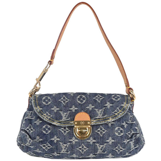Louis Vuitton Blue Monogram Denim Mini Pleaty Handbag M95050