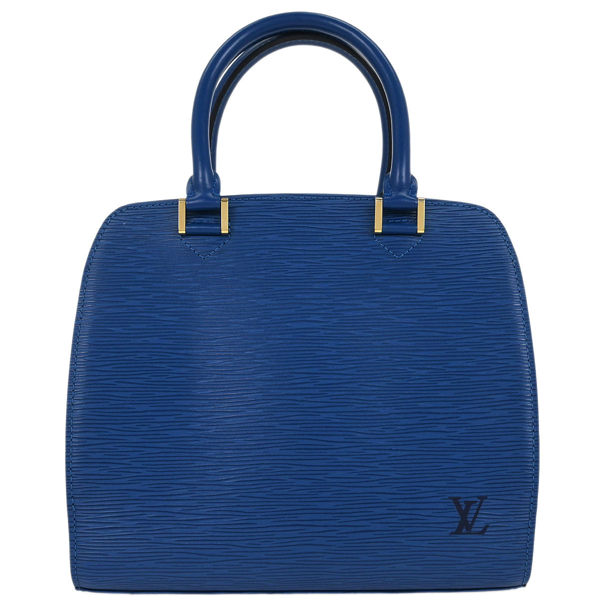 Louis Vuitton Blue Epi Pont Neuf Handbag M52055