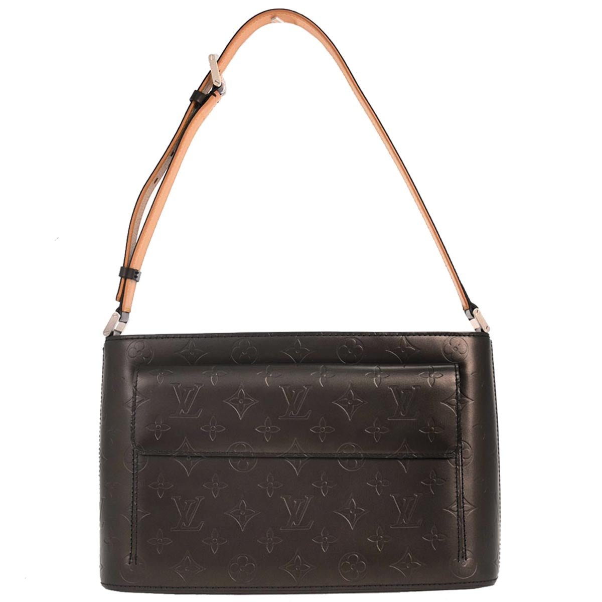 Louis Vuitton Black Monogram Mat Alston Shoulder Bag M55122
