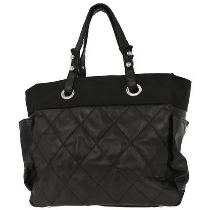 Chanel Black Leather Paris-Biarritz Tote Handbag