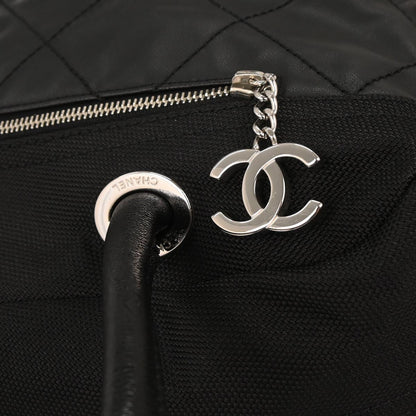 Chanel Black Leather Paris-Biarritz Bowling Bag