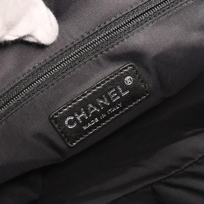 Chanel Black Leather Paris-Biarritz Bowling Bag