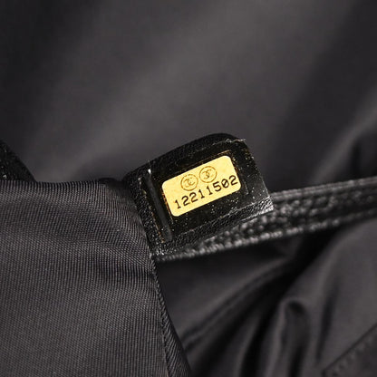 Chanel Black Leather Paris-Biarritz Bowling Bag