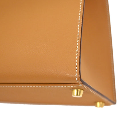 Hermes Natural Epsom Kelly 32 Sellier 2way Shoulder Handbag