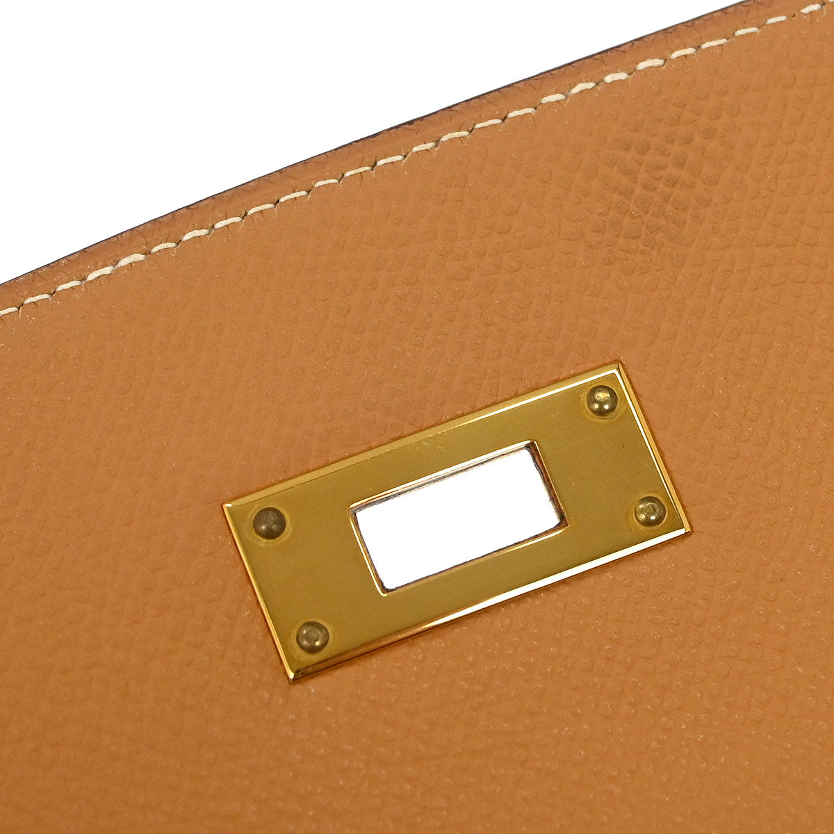 Hermes Natural Epsom Kelly 32 Sellier 2way Shoulder Handbag