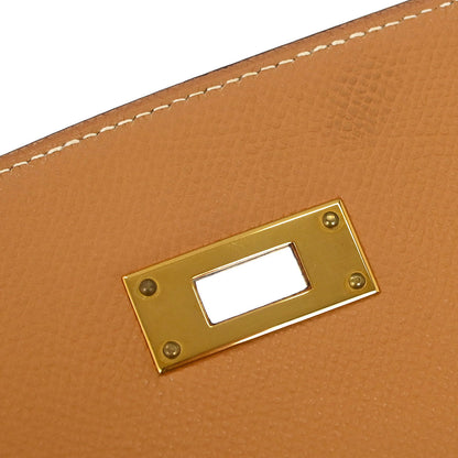 Hermes Natural Epsom Kelly 32 Sellier 2way Shoulder Handbag