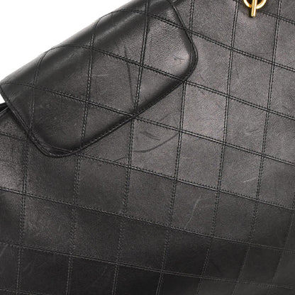 Chanel 1994-1996 Black Lambskin Supermodel Tote Shoulder Bag