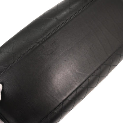 Chanel 1994-1996 Black Lambskin Supermodel Tote Shoulder Bag