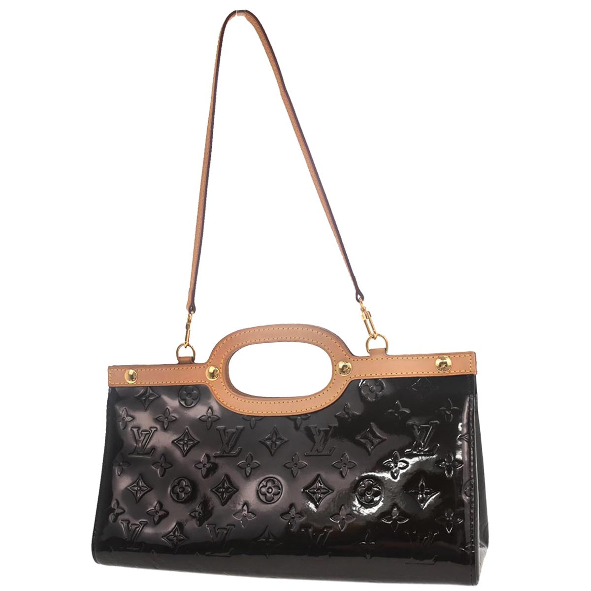 Louis Vuitton Purple Monogram Vernis Roxbury Drive Handbag M91995