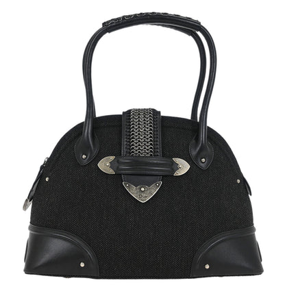 Christian Dior Black Canvas Jeanne Handbag