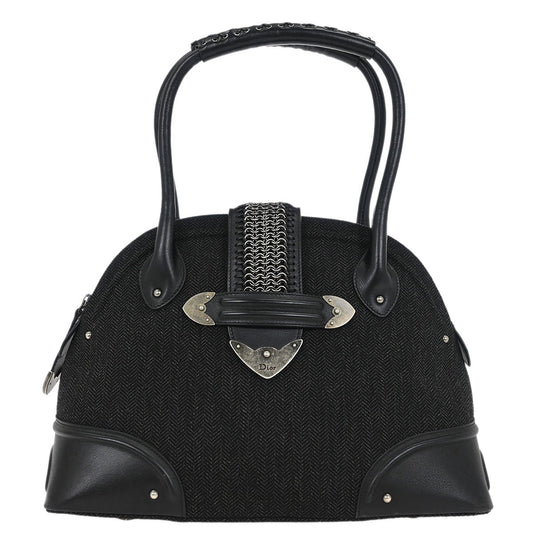 Christian Dior Black Canvas Jeanne Handbag