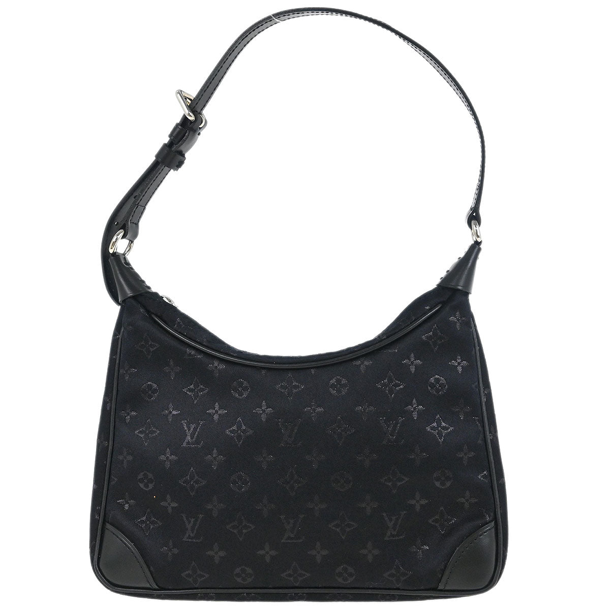 Louis Vuitton Black Monogram Satin Little Boulogne Handbag M92142