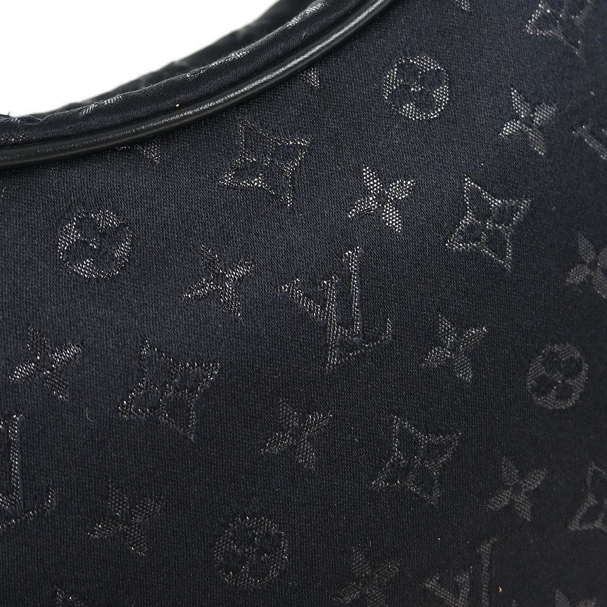 Louis Vuitton Black Monogram Satin Little Boulogne Handbag M92142