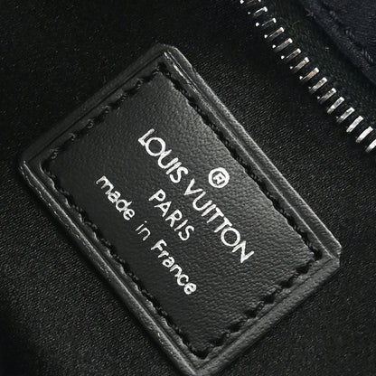 Louis Vuitton Black Monogram Satin Little Boulogne Handbag M92142