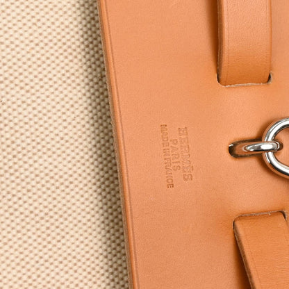 Hermes Beige Toile H Herbag GM 2 in 1 Handbag