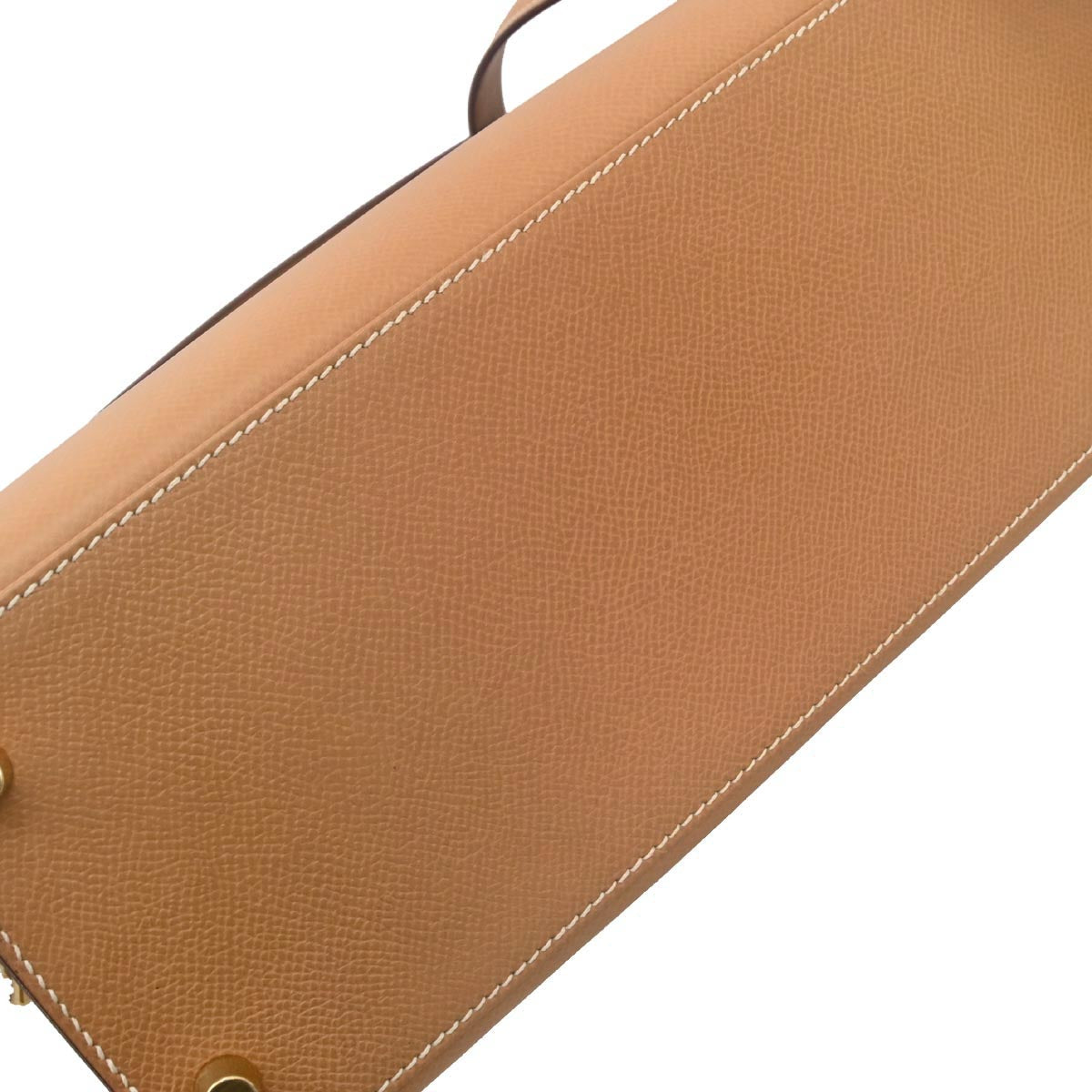 Hermes Natural Courchevel Kelly 28 Sellier 2way Shoulder Handbag