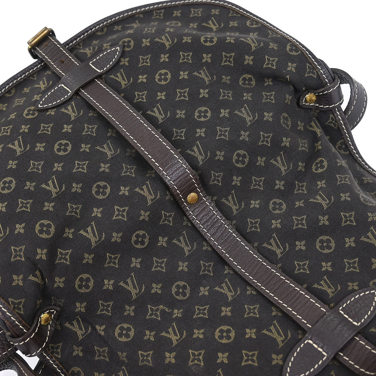 Louis Vuitton Monogram Mini Lin Saumur 30 Shoulder Bag M95227