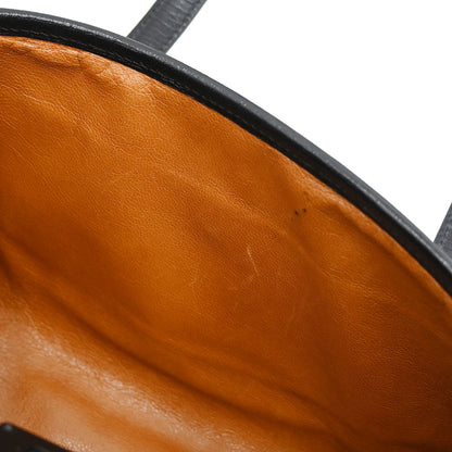 Gucci Black Leather Bamboo Handbag