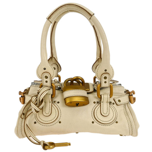 Chloe White Paddington Mini Handbag