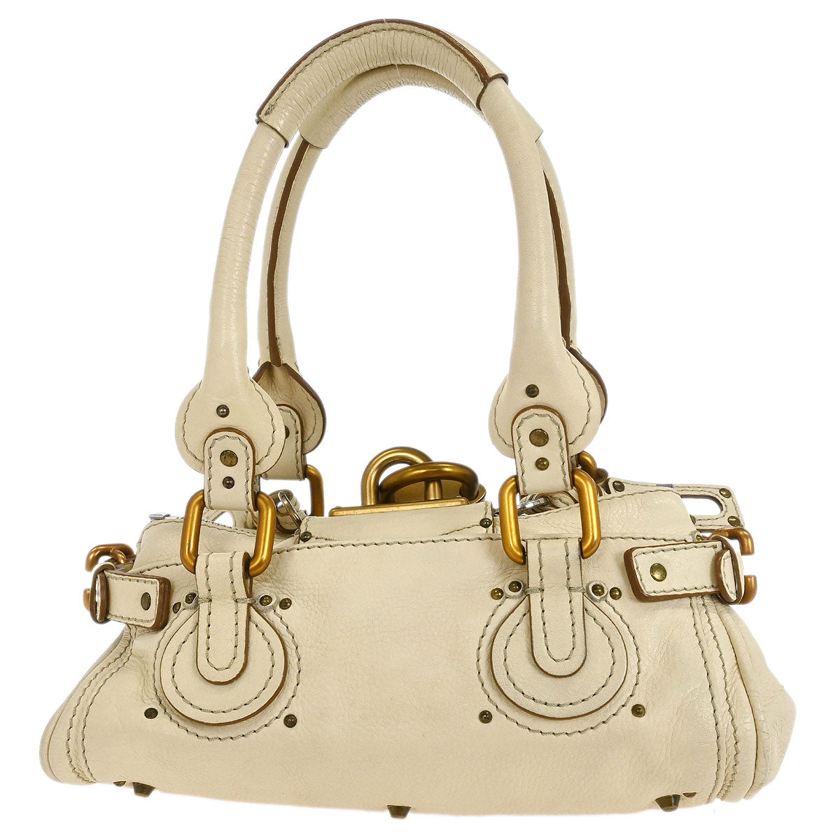 Chloe White Paddington Mini Handbag