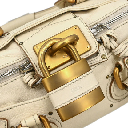 Chloe White Paddington Mini Handbag