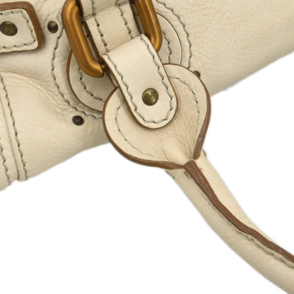 Chloe White Paddington Mini Handbag
