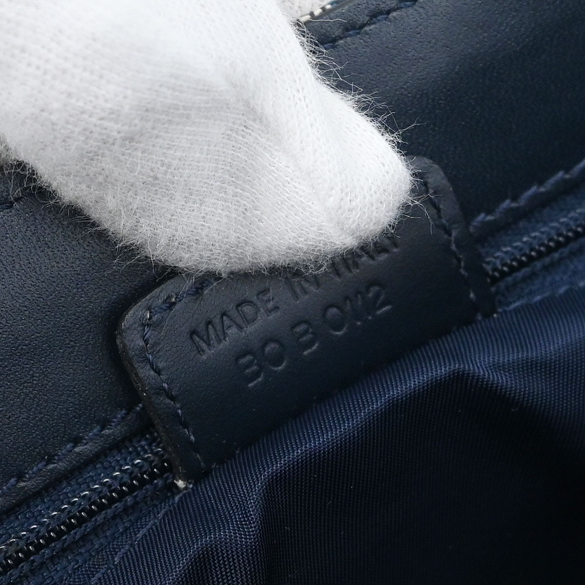 Christian Dior Navy Trotter Handbag