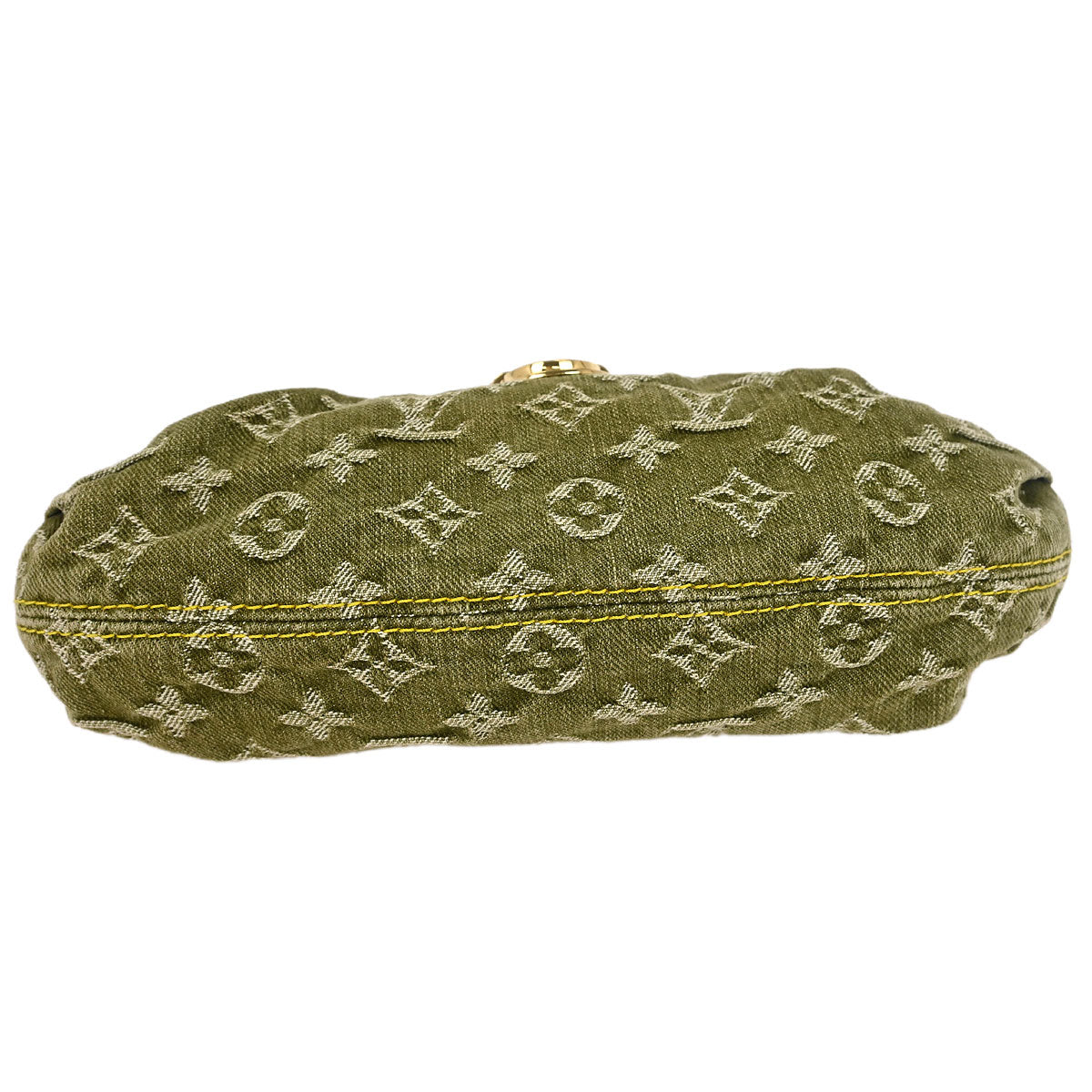 Louis Vuitton Khaki Monogram Denim Mini Pleaty Handbag M95217
