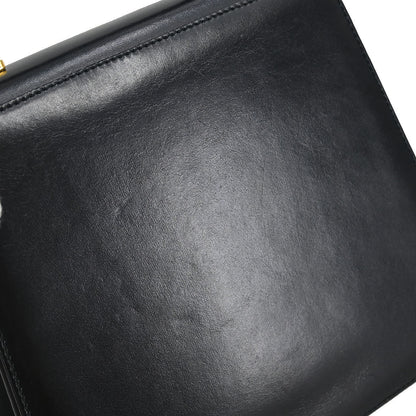 Salvatore Ferragamo Black Gancini 2way Shoulder Handbag