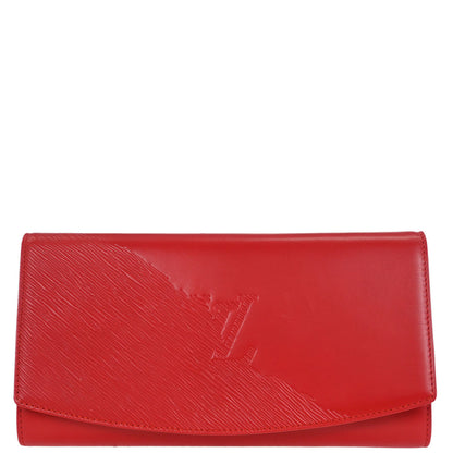 Louis Vuitton Red Opera Aegean Clutch Handbag M63967