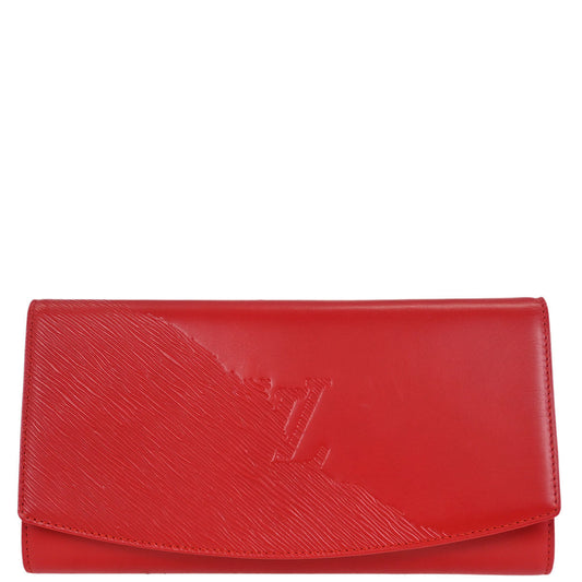Louis Vuitton Red Opera Aegean Clutch Handbag M63967