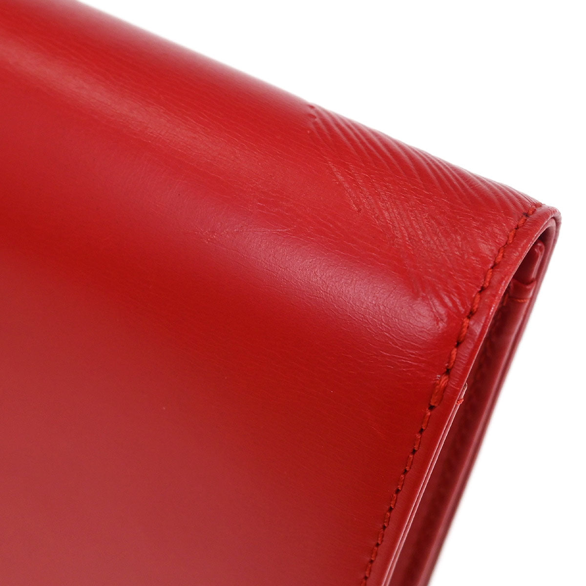 Louis Vuitton Red Opera Aegean Clutch Handbag M63967