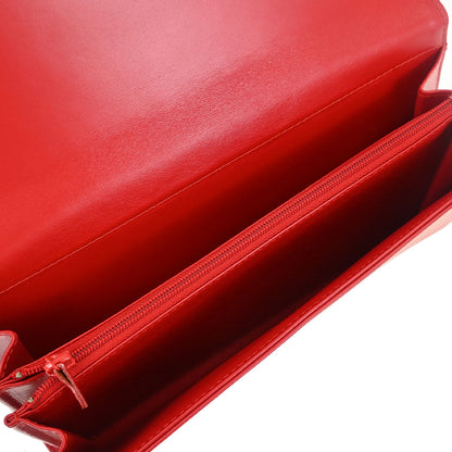 Louis Vuitton Red Opera Aegean Clutch Handbag M63967