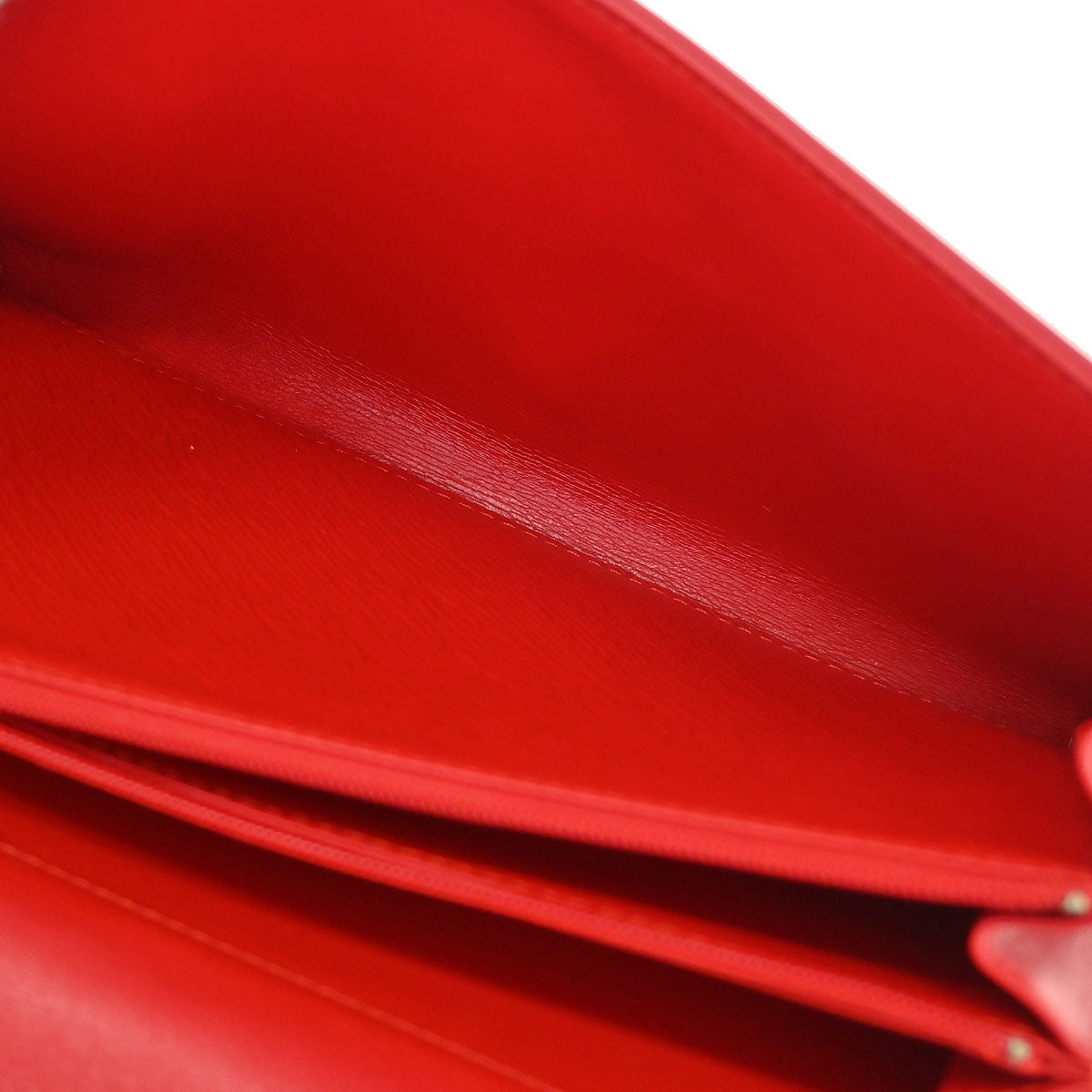 Louis Vuitton Red Opera Aegean Clutch Handbag M63967