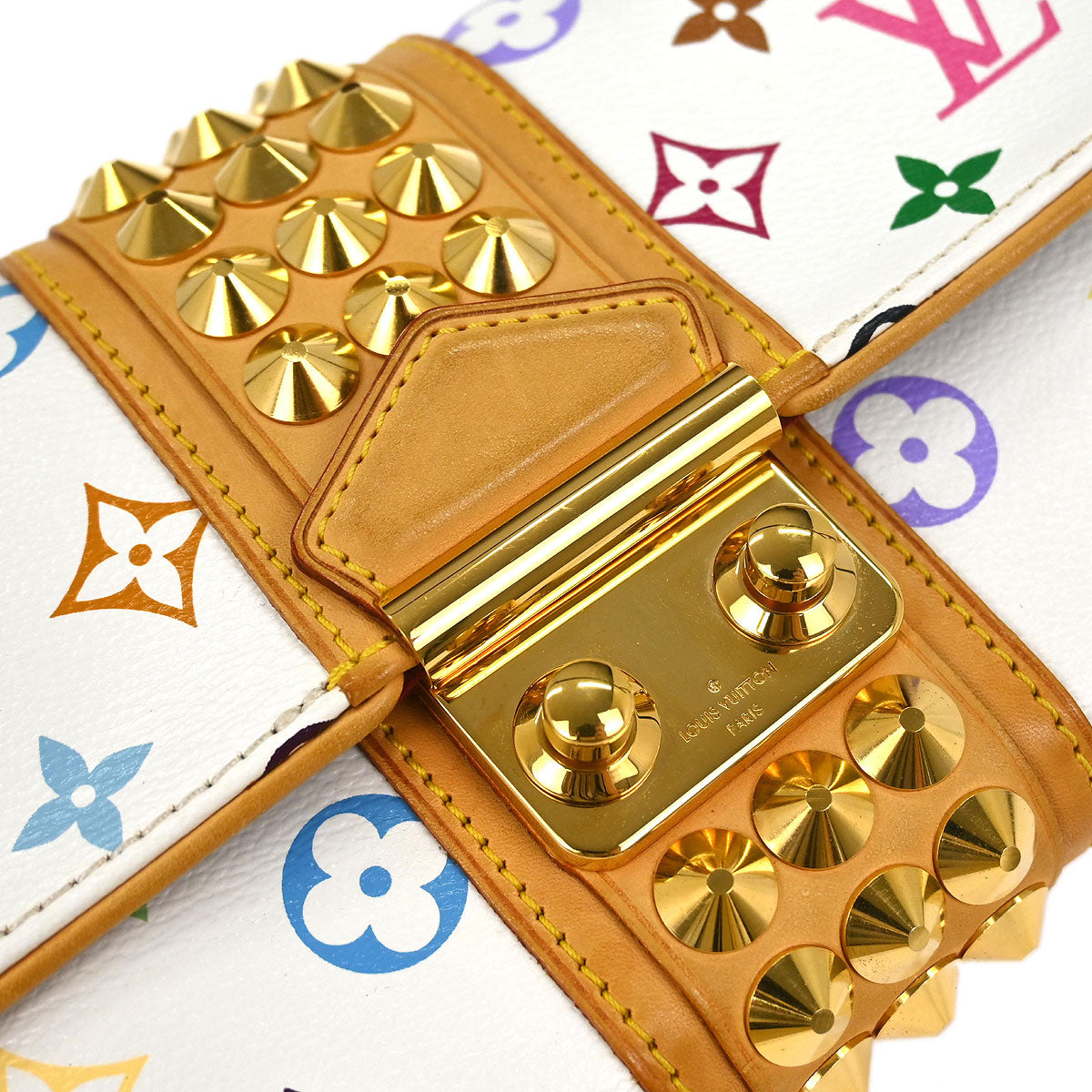 Louis Vuitton White Multicolor Pochette Courtney Clutch Bag M45639