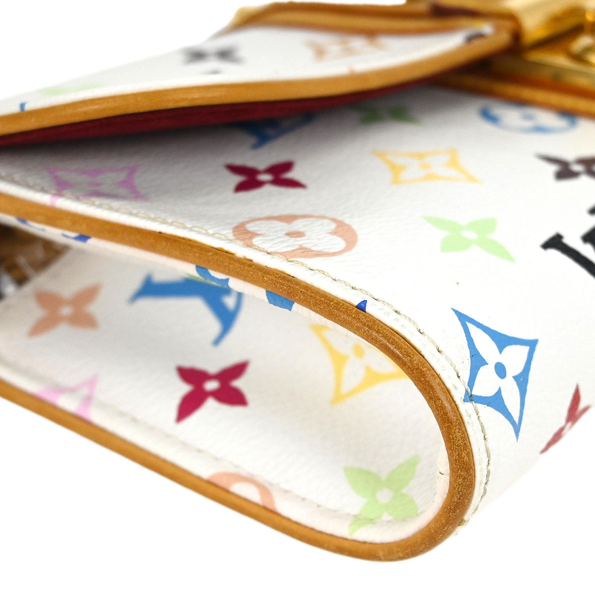Louis Vuitton White Multicolor Pochette Courtney Clutch Bag M45639