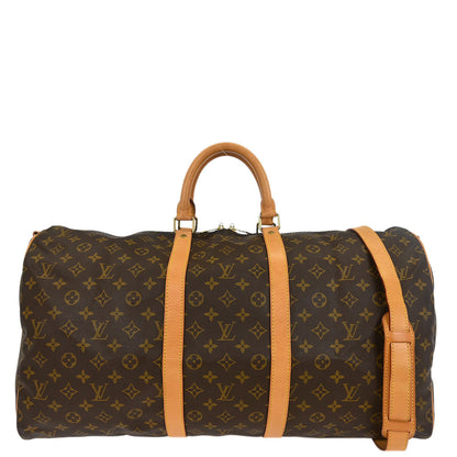 Louis Vuitton Monogram Keepall Bandouliere 55 Duffle Bag M41414