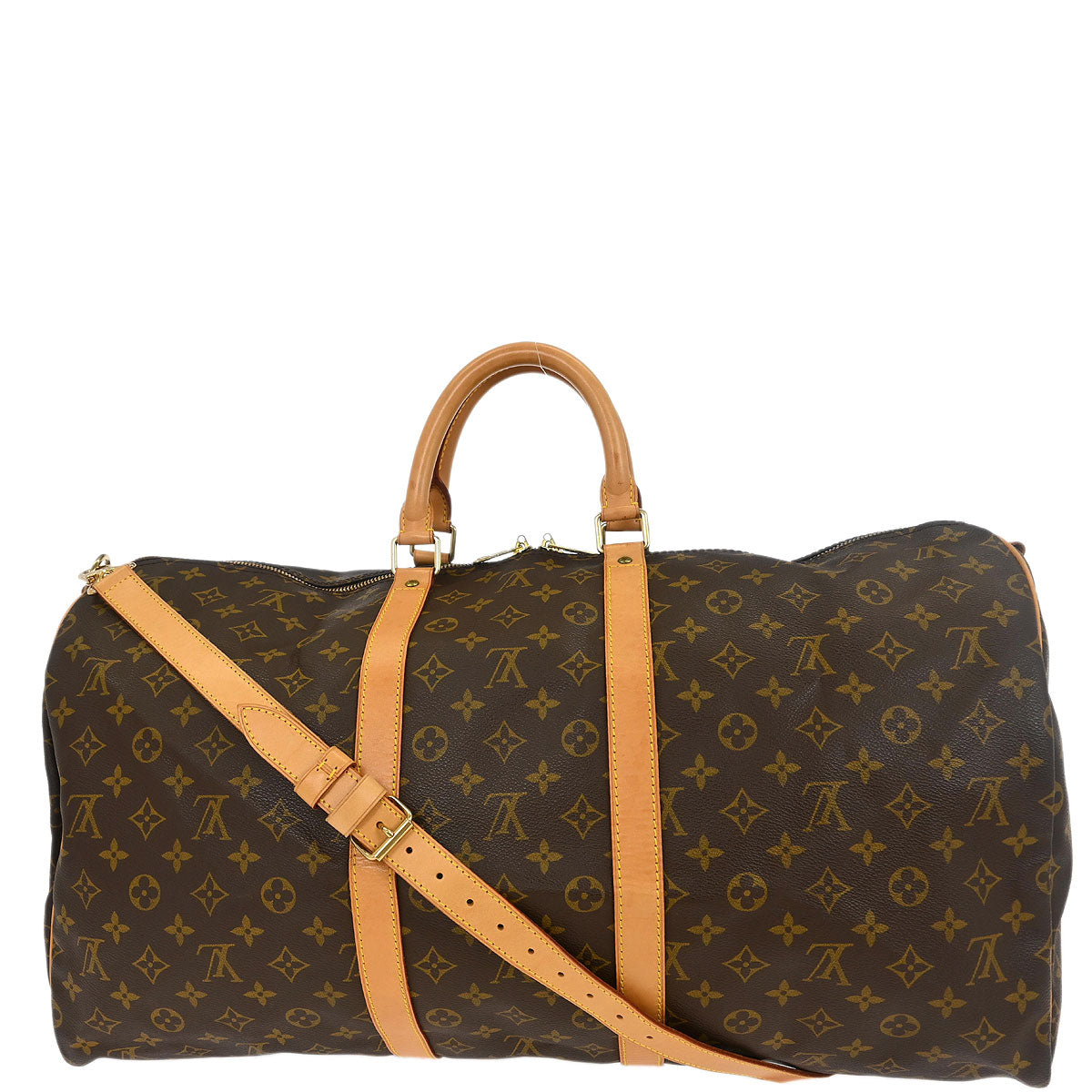 Louis Vuitton Monogram Keepall Bandouliere 55 Duffle Bag M41414