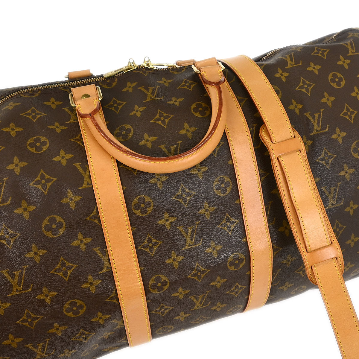 Louis Vuitton Monogram Keepall Bandouliere 55 Duffle Bag M41414