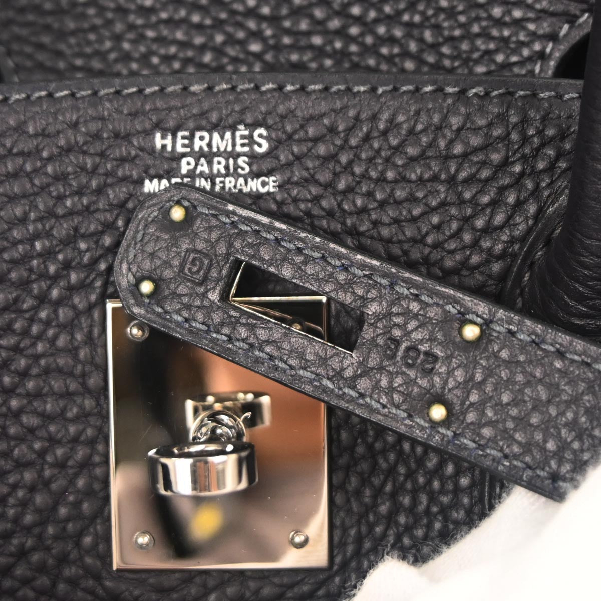 Hermes Dark Navy Togo Birkin 30 Handbag